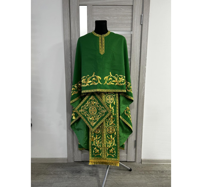 Greek vestment - Priest robe - Orthodox clothes - Priest costume with embroidery