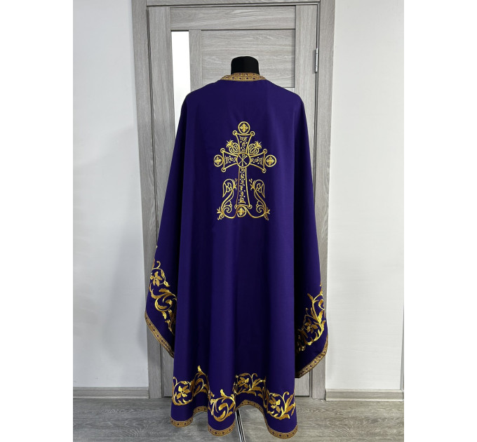 Greek vestment - Priest robe - Orthodox clothes - Priest costume with embroidery