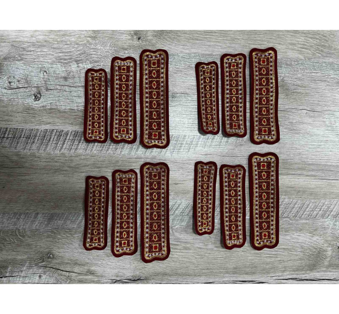 Orthodox Set of 36 embroidered crosses for Orthodox Greek style vestments