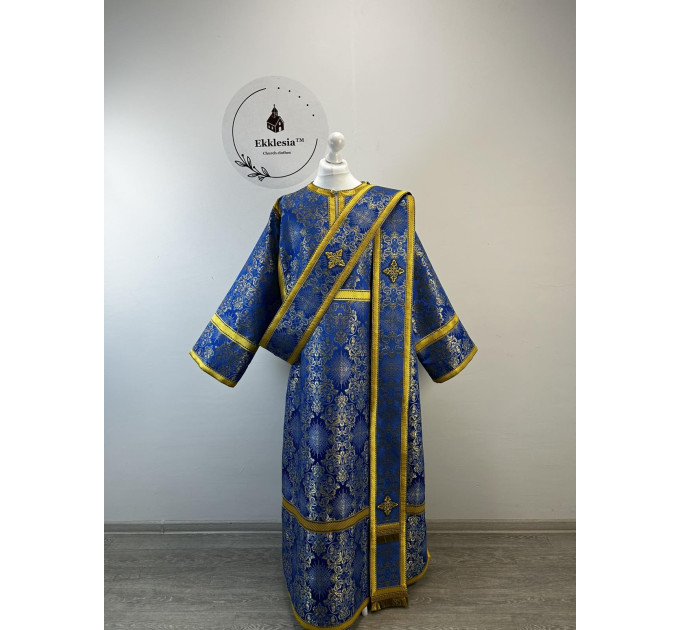 Orthodox deacon's vestment - Stichar with orar in Turkish silk