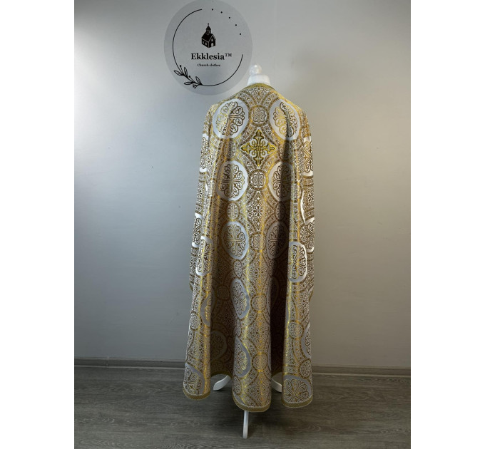 Vestment for priest in brocade - Phelon in Greek style - Liturgical clothes
