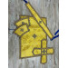 Yellow priest vestment set in brocade - Greek-style vestment - Orthodox vestment