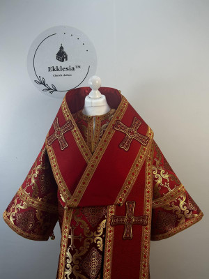 Combined Bishop's silk and brocade set - Vestment for Bishop - Archbishop's set