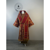Combined Bishop's silk and brocade set - Vestment for Bishop - Archbishop's set