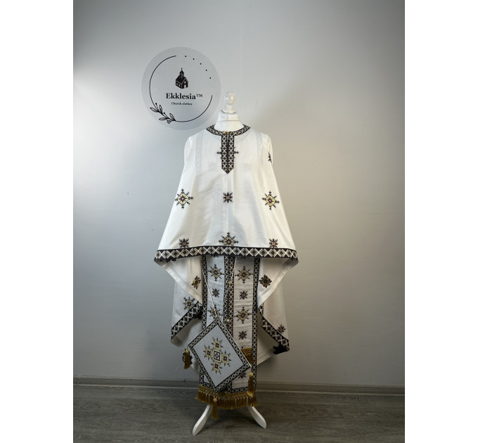 Extra thin Greek vestment- Liturgical priest vestmet set for hot summer