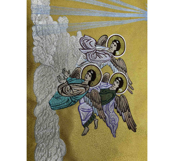 Nativity Katapitasma - Curtain for the church - Embroidered curtains for the Roy