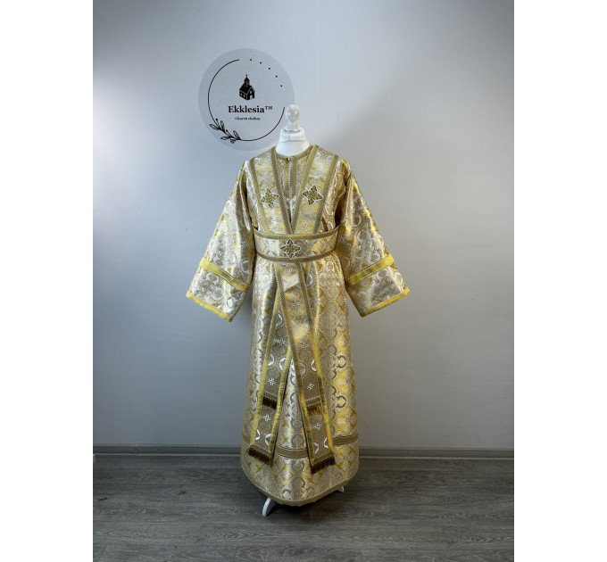 Orthodox liturgical set for subdeacon - Stichar and single orar