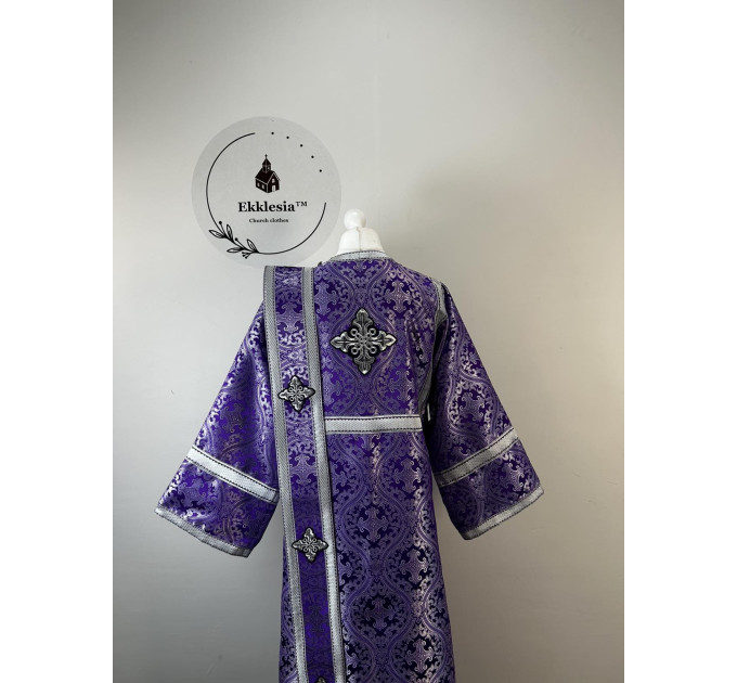 Lenten vestment for deacon - Liturgical vestment set - Stichar orar