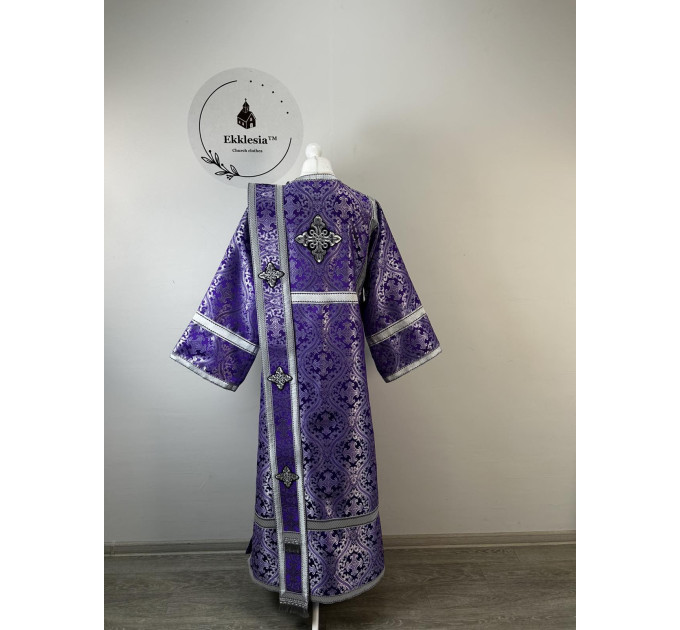 Lenten vestment for deacon - Liturgical vestment set - Stichar orar
