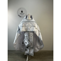Ordination priest vestment - Orthodox priest vestment set for Easter - Phelon in slavic style