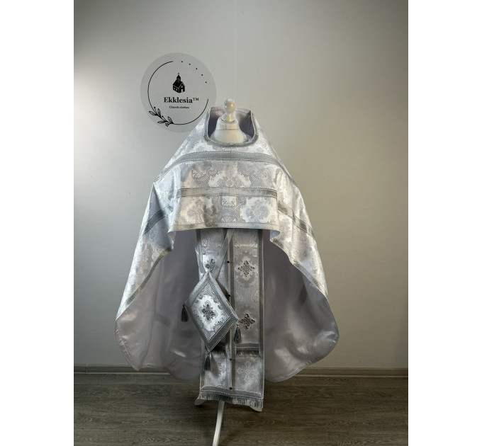 Ordination priest vestment - Orthodox priest vestment set for Easter - Phelon in slavic style