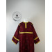 Burgundy brocade sticharion - Orthodox stikhar - Altar Server Reader robe