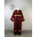Burgundy brocade sticharion - Orthodox stikhar - Altar Server Reader robe