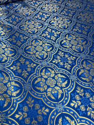 12 altar boy robes in blue brocade