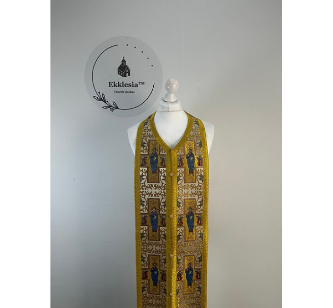 Communion set in unique brocade - Stole and cuffs - Priest's set