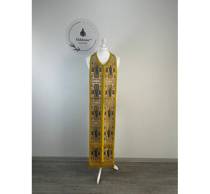 Communion set in unique brocade - Stole and cuffs - Priest's set