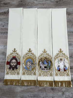 Embroidered Gospel bookmarks - Embroidered bookmarks for the Gospel - Bookmark