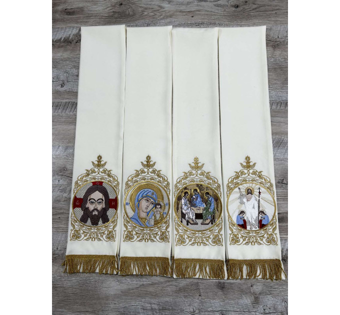 Embroidered Gospel bookmarks - Embroidered bookmarks for the Gospel - Bookmark