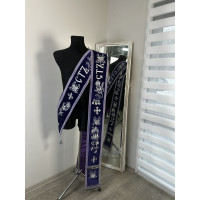 Embroidered Slavic deacon double orar - Protodeacon's orarion - Orthodox double