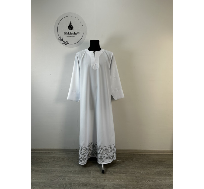 Embroidered Stikhar in gabardine - podriznik - Priest stikhar - Altar vestment