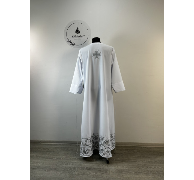 Embroidered Stikhar in gabardine - podriznik - Priest stikhar - Altar vestment