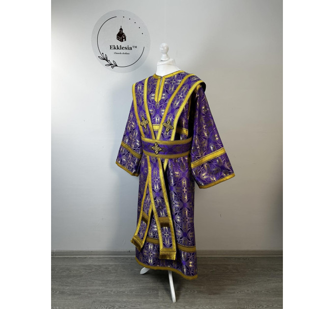 Liturgical Lenten set for subdeacon - Stichar and extra long orar