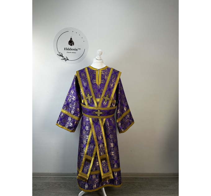 Liturgical Lenten set for subdeacon - Stichar and extra long orar