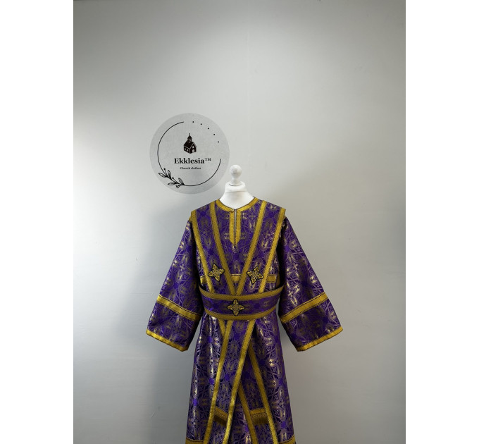 Liturgical Lenten set for subdeacon - Stichar and extra long orar