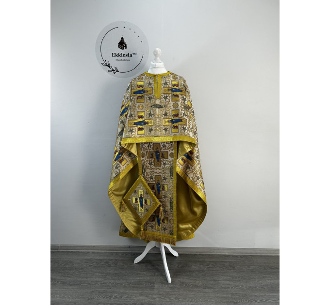 Priest's vestment unique brocade - Orthodox vestment set - Greek style phelon