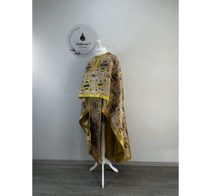 Priest's vestment unique brocade - Orthodox vestment set - Greek style phelon