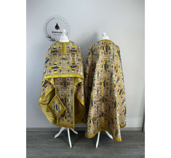 Priest's vestment unique brocade - Orthodox vestment set - Greek style phelon