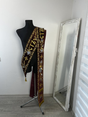 Slavic deacon double orar - Protodeacon's orarion - Orthodox priest clothes