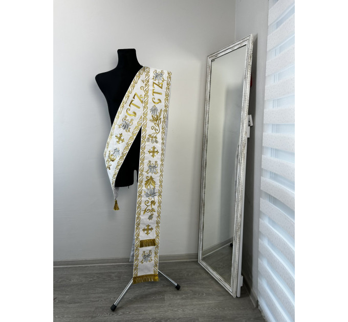 Slavic deacon double orar - Protodeacon's orarion - Orthodox priest costume