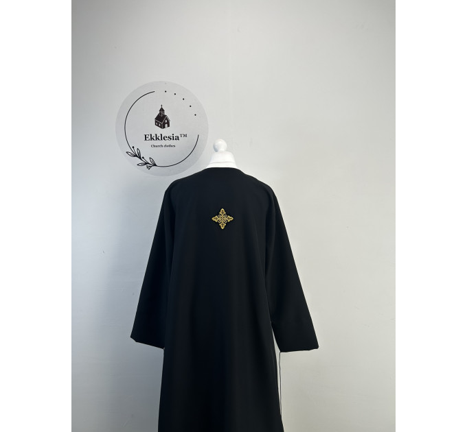 Stichar with galloons on the bottom in gabardine - Podriznik with trim fringe