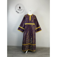 Altar Server Reader Robe in Christmas brocade - Stikharion - Surplice - Rochet