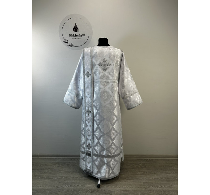 Brocade vestment for protodeacon - Stichar and orar - Sticharion, orarion, cuffs