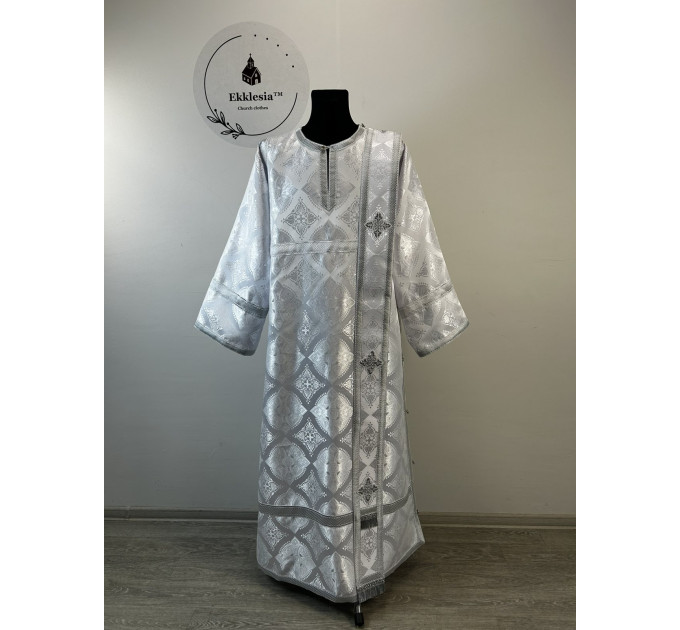 Brocade vestment for protodeacon - Stichar and orar - Sticharion, orarion, cuffs