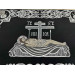 Embroidered chalice covers with aer for Lent - Black covers for Holy Week
