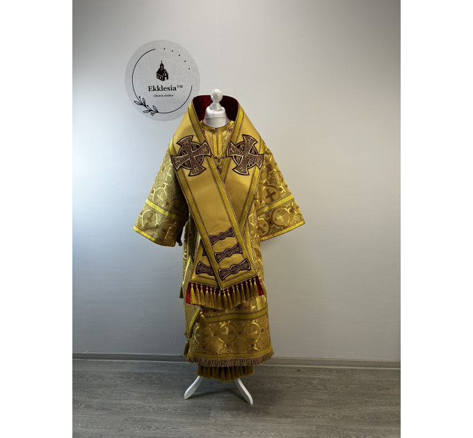Combined Bishop's silk Vestments - Vestment set for Bishop - Archbishop's set