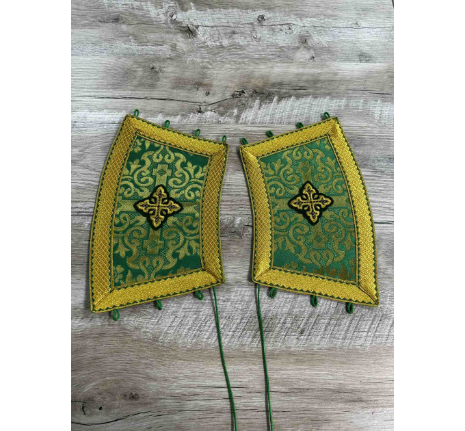 Green deacon's alb - Orthodox vestment for deacon - Deacon's set - Stikharion