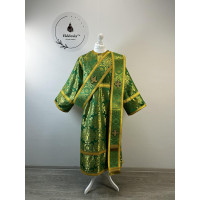 Green deacon's alb - Orthodox vestment for deacon - Deacon's set - Stikharion