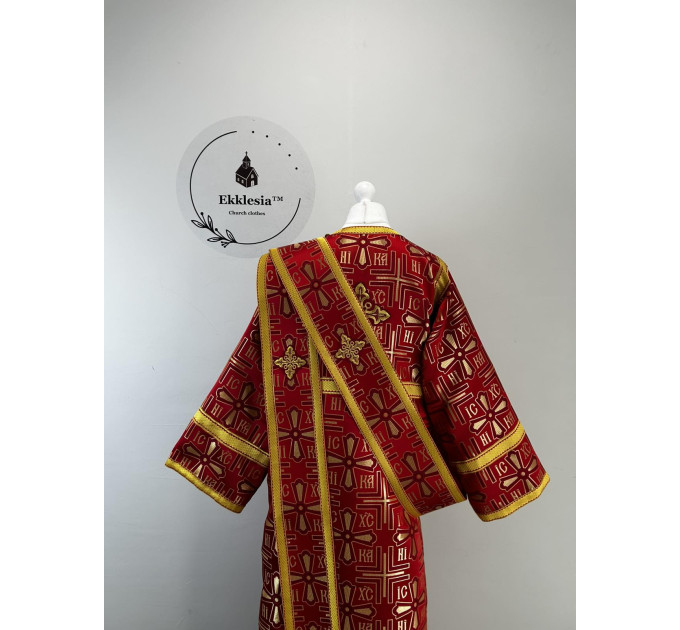 NIKA - Orthodox archdeacon's vestment - Stichar with double orar and cuffs