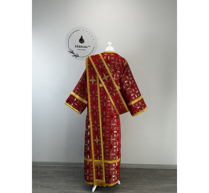 NIKA - Orthodox archdeacon's vestment - Stichar with double orar and cuffs