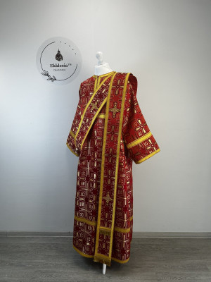 NIKA - Orthodox archdeacon's vestment - Stichar with double orar and cuffs