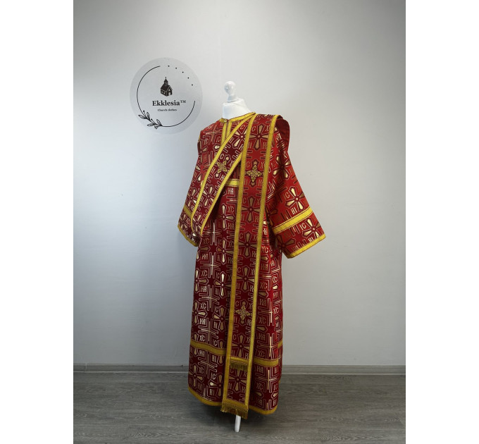 NIKA - Orthodox archdeacon's vestment - Stichar with double orar and cuffs