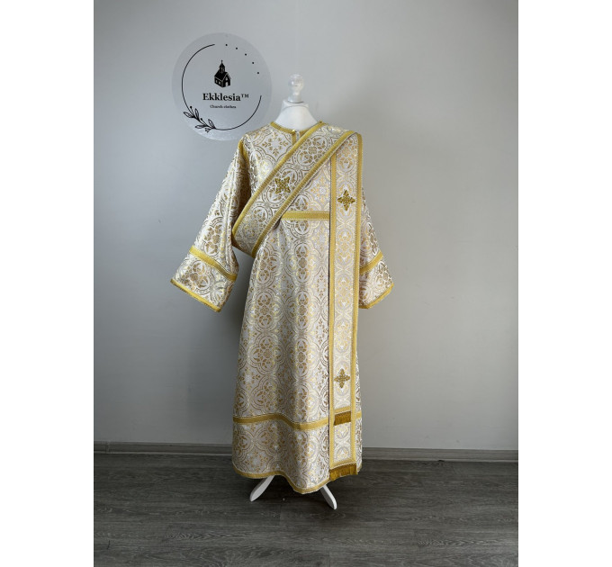 Blue protodeacon's alb - Orthodox Vestment - Deacon's set of vestments - Garment