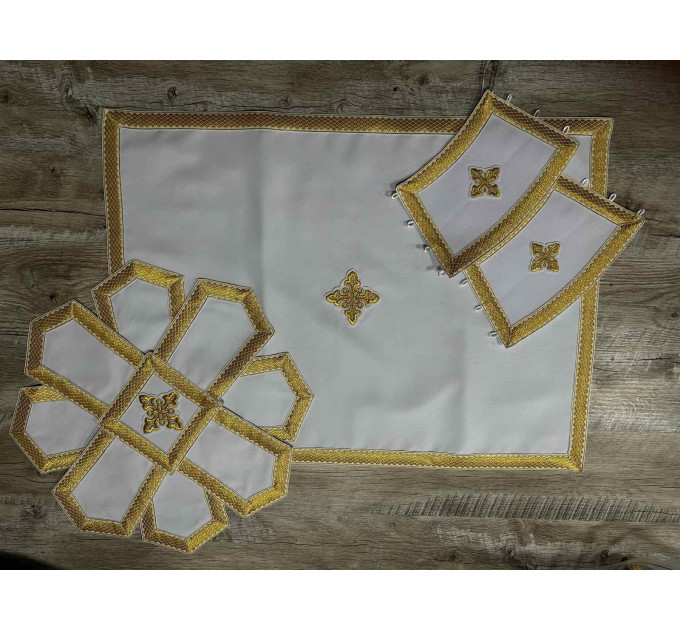 Classic priest vestment set in gabardine - Greek-style vestment - Orthodox vestment