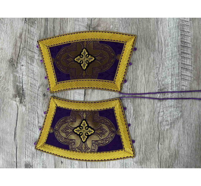 Deacon's yellow sticharion - Orthodox Vestment - Deacon's set garment- Stikhar