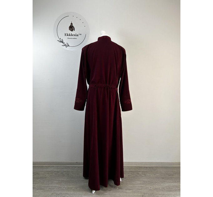 Embroidered Greek style cassock - Orthodox cassock - Inner cassock - Rhason