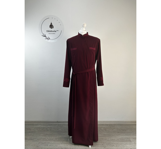 Embroidered Greek style cassock - Orthodox cassock - Inner cassock - Rhason